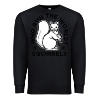 Black who run the world squirrels Premium Sweatshirt - linhVisuals