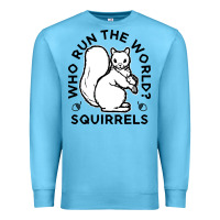 Ocean Blue who run the world squirrels Premium Sweatshirt - linhVisuals