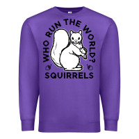 Purple who run the world squirrels Premium Sweatshirt - linhVisuals