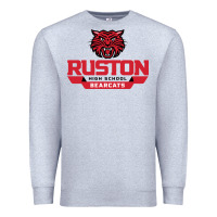 Heather Grey ruston high school Premium Sweatshirt - linhVisuals