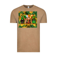 Vintage Coffee St. Patrick's Day gnome Vintage Tee - FaDigitalArtStudio