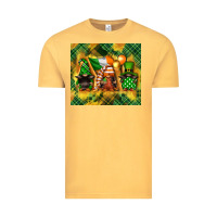 Vintage Mustard St. Patrick's Day gnome Vintage Tee - FaDigitalArtStudio