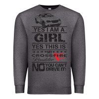 Charcoal Heather a girls xfire roadster   crossfire Premium Sweatshirt - linhVisuals