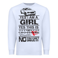 White a girls xfire roadster   crossfire Premium Sweatshirt - linhVisuals