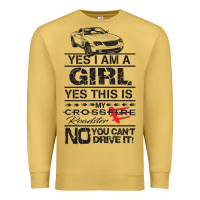 Antique Gold a girls xfire roadster   crossfire Premium Sweatshirt - linhVisuals
