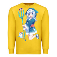 Lemon Gawr Gura Premium Sweatshirt - linhVisuals