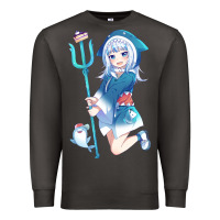 Smoke Gawr Gura Premium Sweatshirt - linhVisuals