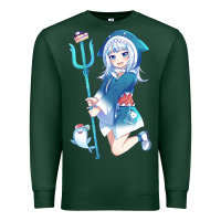Sports Green Gawr Gura Premium Sweatshirt - linhVisuals