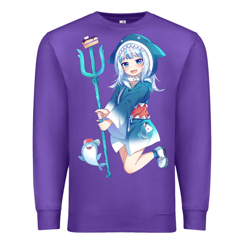 Gawr Gura Premium Sweatshirt by linhVisuals | Teevron