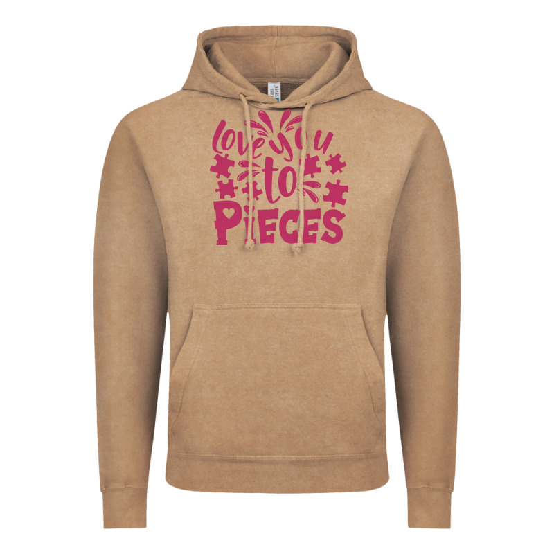 Love You To Pieces Vintage Hoodie by CowhideDigitalArt | Teevron