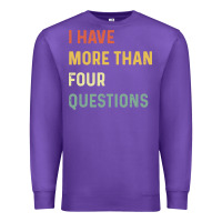 Purple funny passover seder Premium Sweatshirt - linhVisuals
