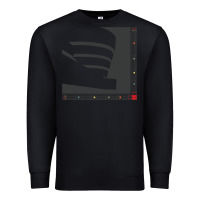 Black frank lloyd wright design   frank lloyd wright Premium Sweatshirt - linhVisuals