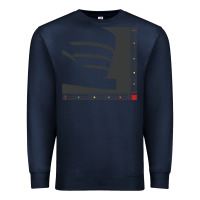 Navy frank lloyd wright design   frank lloyd wright Premium Sweatshirt - linhVisuals