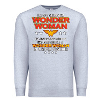 Heather Grey wonder woman Premium Sweatshirt - linhVisuals