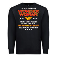 Black wonder woman Premium Sweatshirt - linhVisuals