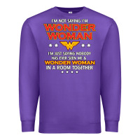 Purple wonder woman Premium Sweatshirt - linhVisuals