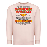 Pale Pink wonder woman Premium Sweatshirt - linhVisuals