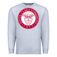 Heather Grey santa clara u Premium Sweatshirt - linhVisuals
