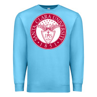 Ocean Blue santa clara u Premium Sweatshirt - linhVisuals