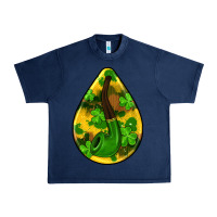Navy st.patrick's teardrop earrings Urban Heavy Tee - FaDigitalArtStudio
