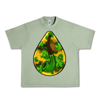 Oil Green st.patrick's teardrop earrings Urban Heavy Tee - FaDigitalArtStudio