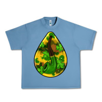Pebble Blue st.patrick's teardrop earrings Urban Heavy Tee - FaDigitalArtStudio