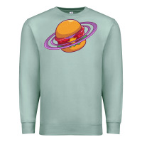 Seafoam Burger  Saturn Premium Sweatshirt - linhVisuals