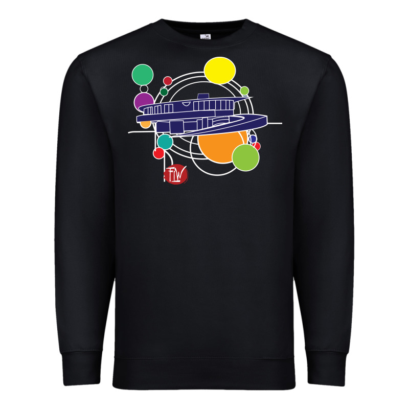 Retro Graphic Design   Frank Lloyd Wright Premium Sweatshirt by linhVisuals | Teevron
