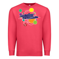 Cardinal retro graphic design   frank lloyd wright Premium Sweatshirt - linhVisuals