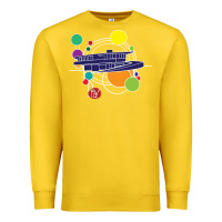 Lemon retro graphic design   frank lloyd wright Premium Sweatshirt - linhVisuals