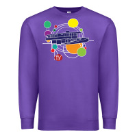Purple retro graphic design   frank lloyd wright Premium Sweatshirt - linhVisuals