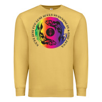 Antique Gold two lost souls swimming in a fish bowl Premium Sweatshirt - linhVisuals
