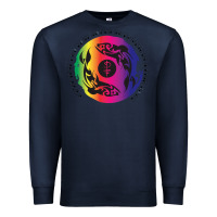 Navy two lost souls swimming in a fish bowl Premium Sweatshirt - linhVisuals