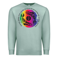 Seafoam two lost souls swimming in a fish bowl Premium Sweatshirt - linhVisuals