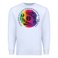 White two lost souls swimming in a fish bowl Premium Sweatshirt - linhVisuals