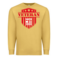 Antique Gold veteran made in usa   military Premium Sweatshirt - linhVisuals
