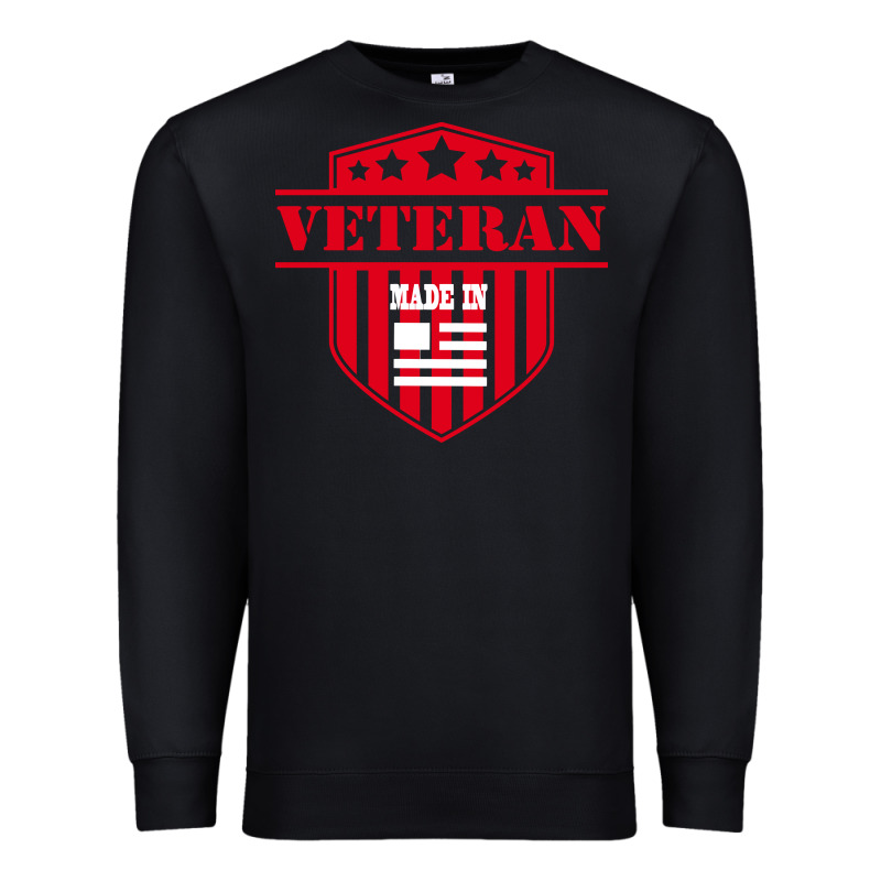 Veteran Made In Usa   Military Premium Sweatshirt by linhVisuals | Teevron