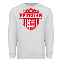 Dove Grey veteran made in usa   military Premium Sweatshirt - linhVisuals