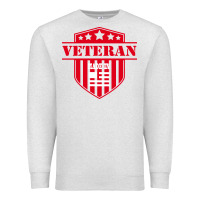 Oatmeal Heather veteran made in usa   military Premium Sweatshirt - linhVisuals