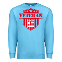 Ocean Blue veteran made in usa   military Premium Sweatshirt - linhVisuals