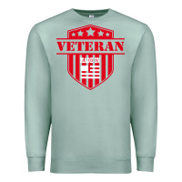 Seafoam veteran made in usa   military Premium Sweatshirt - linhVisuals