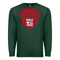 Sports Green veteran made in usa   military Premium Sweatshirt - linhVisuals