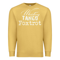 Antique Gold wtf in military speak   saying Premium Sweatshirt - linhVisuals