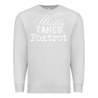 Dove Grey wtf in military speak   saying Premium Sweatshirt - linhVisuals