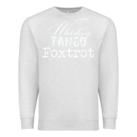 Oatmeal Heather wtf in military speak   saying Premium Sweatshirt - linhVisuals