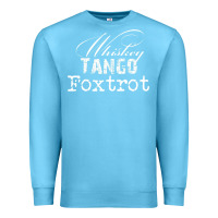 Ocean Blue wtf in military speak   saying Premium Sweatshirt - linhVisuals