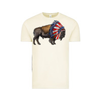 Vintage Arctic american bison with indian headdress Vintage Tee - RanaPortraitStore