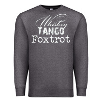 Charcoal Heather wtf in military speak   saying Premium Sweatshirt - linhVisuals