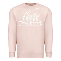 Pale Pink wtf in military speak   saying Premium Sweatshirt - linhVisuals