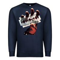 Navy Judas Of Priest - British Steel Premium Sweatshirt - linhVisuals